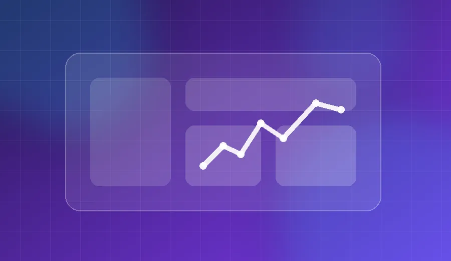 Abstract SaaS analytics dashboard illustration